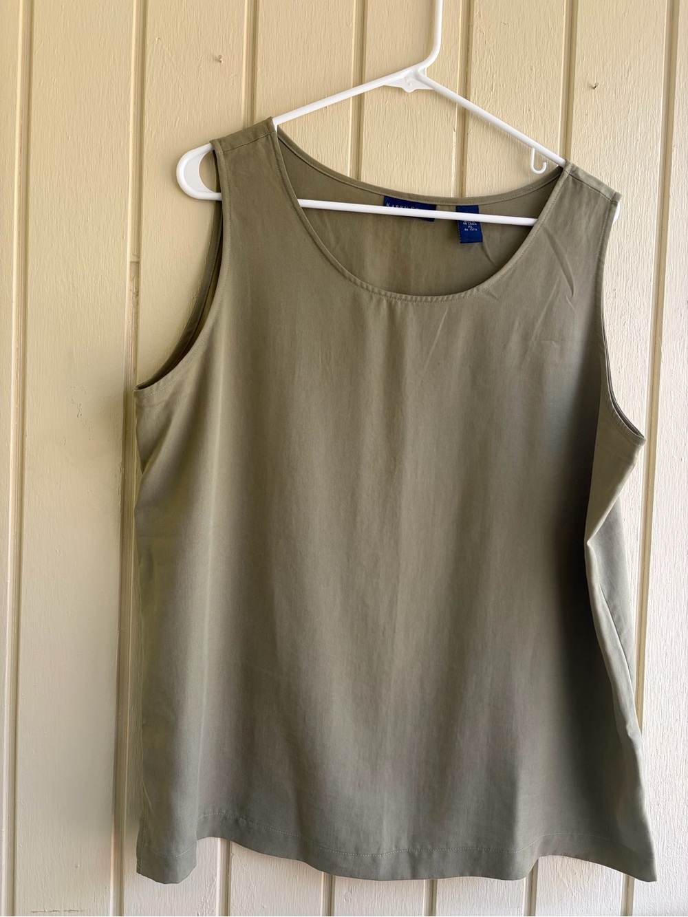 Karen Scott Classic Olive Sleeveless Tank Top Size XL